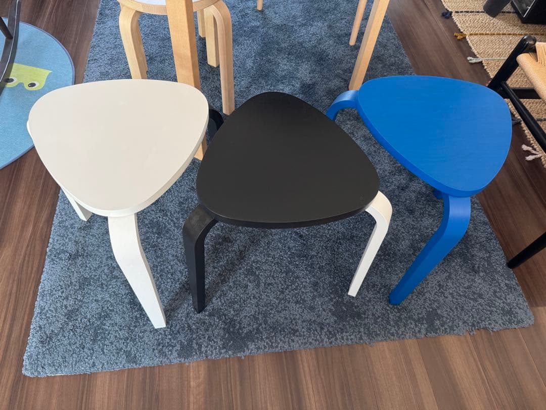 3色セット＋カバー　IKEA　KYRRE シルレ　スツール, バーチ