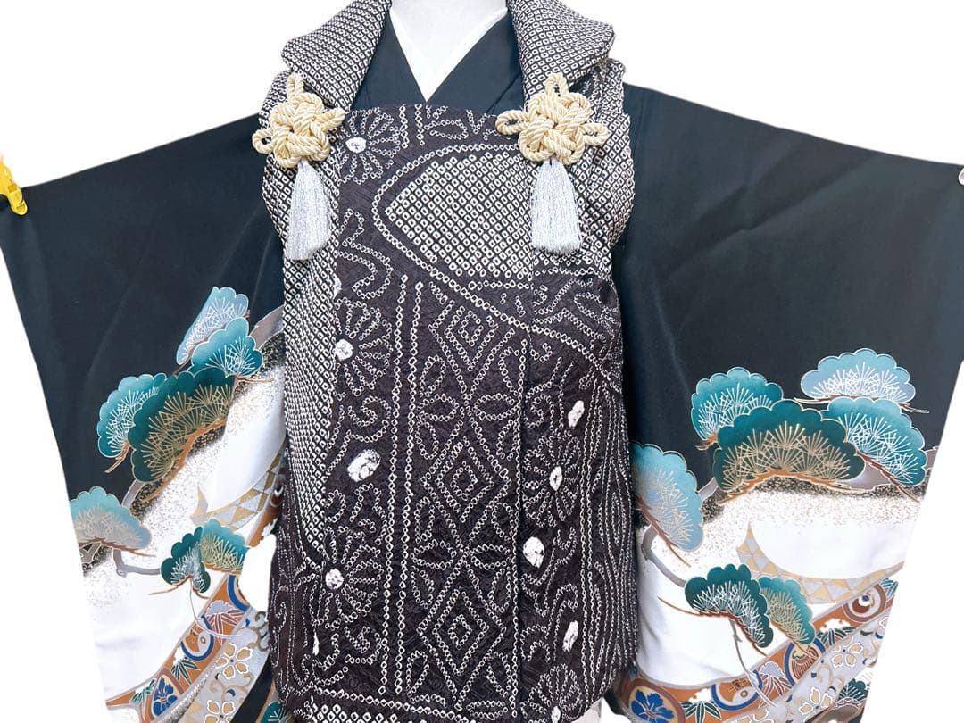 【専用出品】男の子3歳被布＋7歳縦縞袴（小物付き）