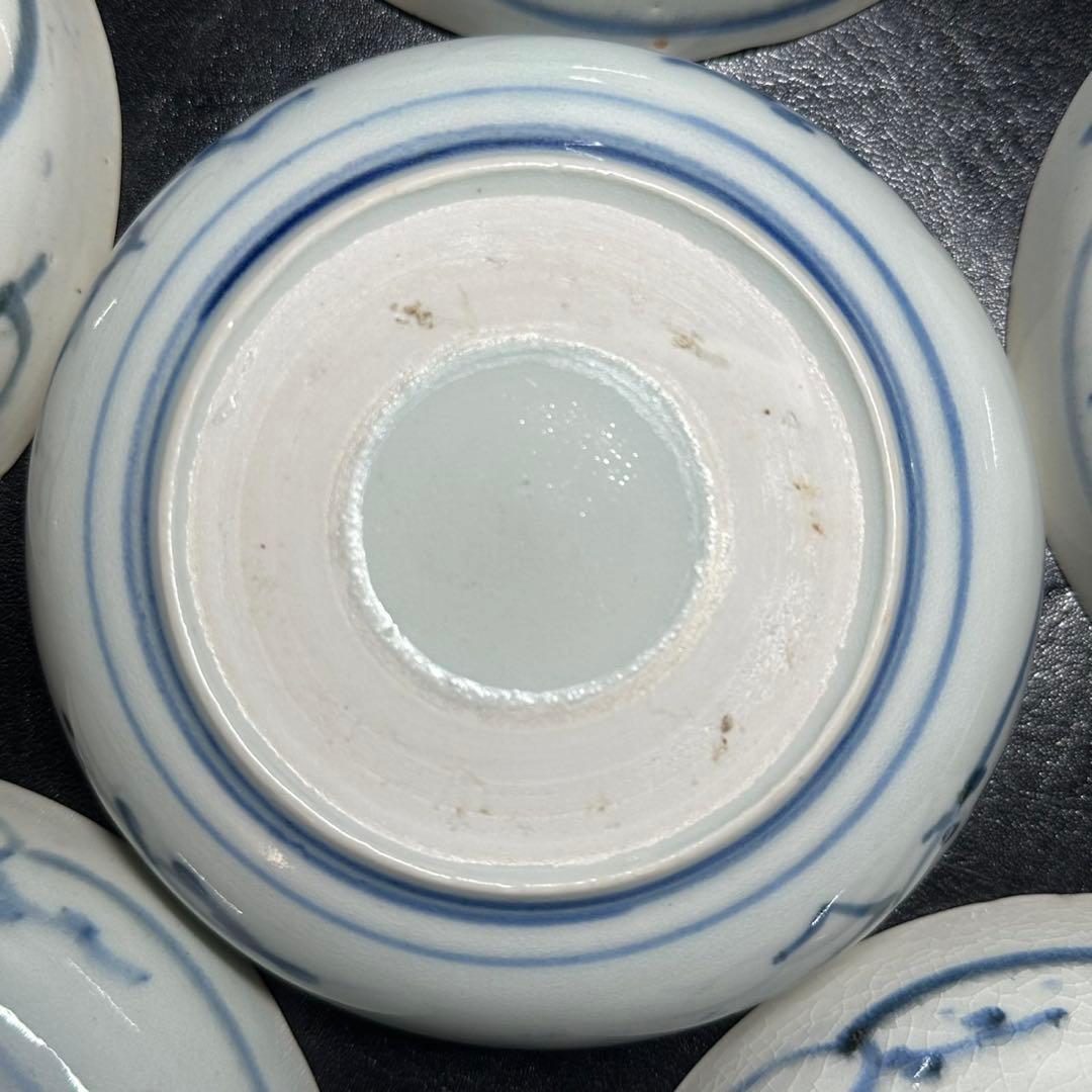 ★ 古伊万里 染付 膾皿 6枚/食器！★
