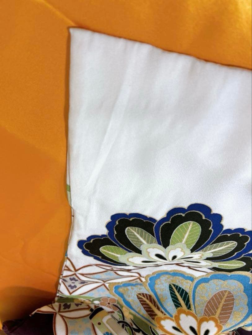 お買い得訳あり品【正絹】♡七五三　5歳　男の子　セット　一式　紫　鷹