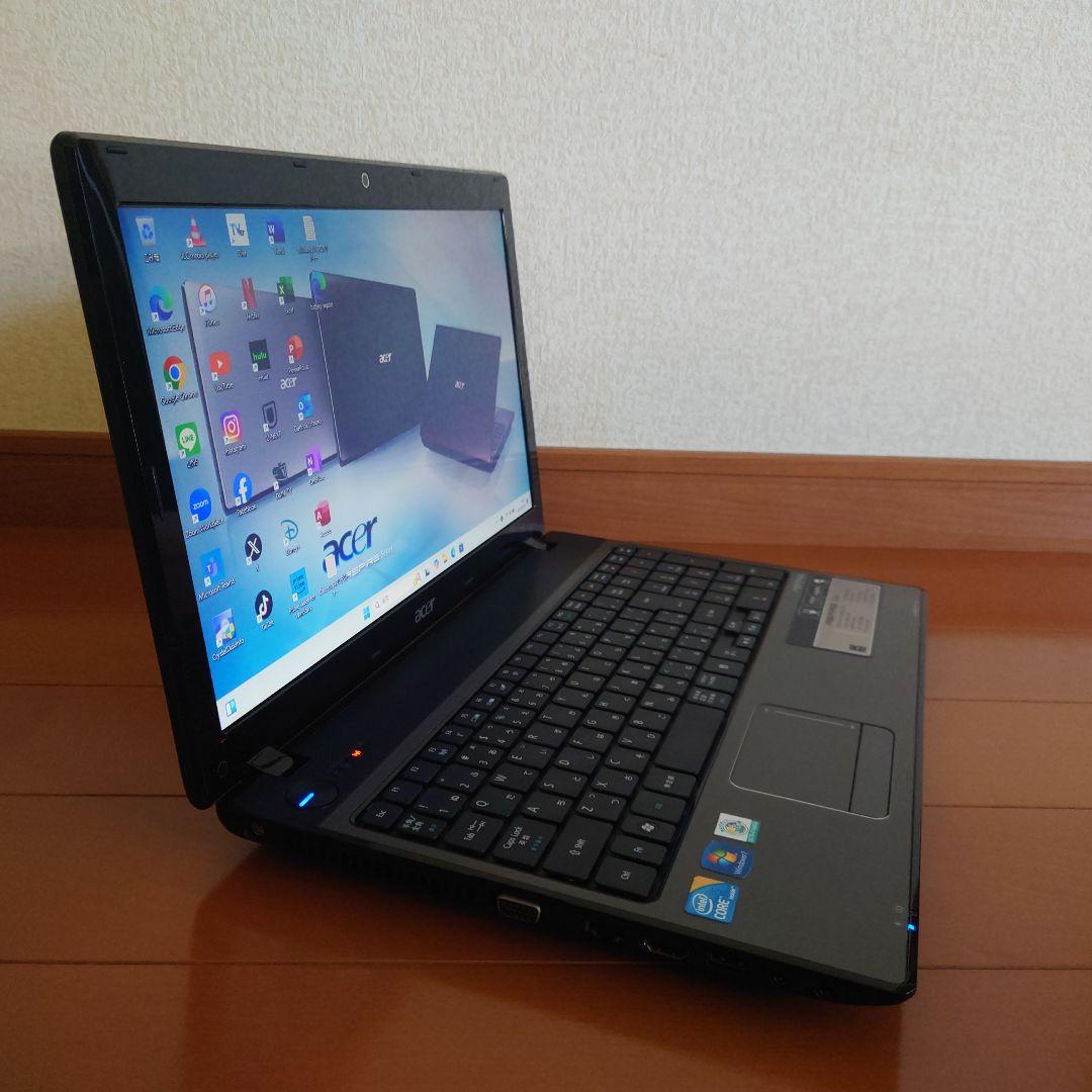 設定済み✨️Acer Aspire 5741✨️Win11✨️SSD✨️オフィス