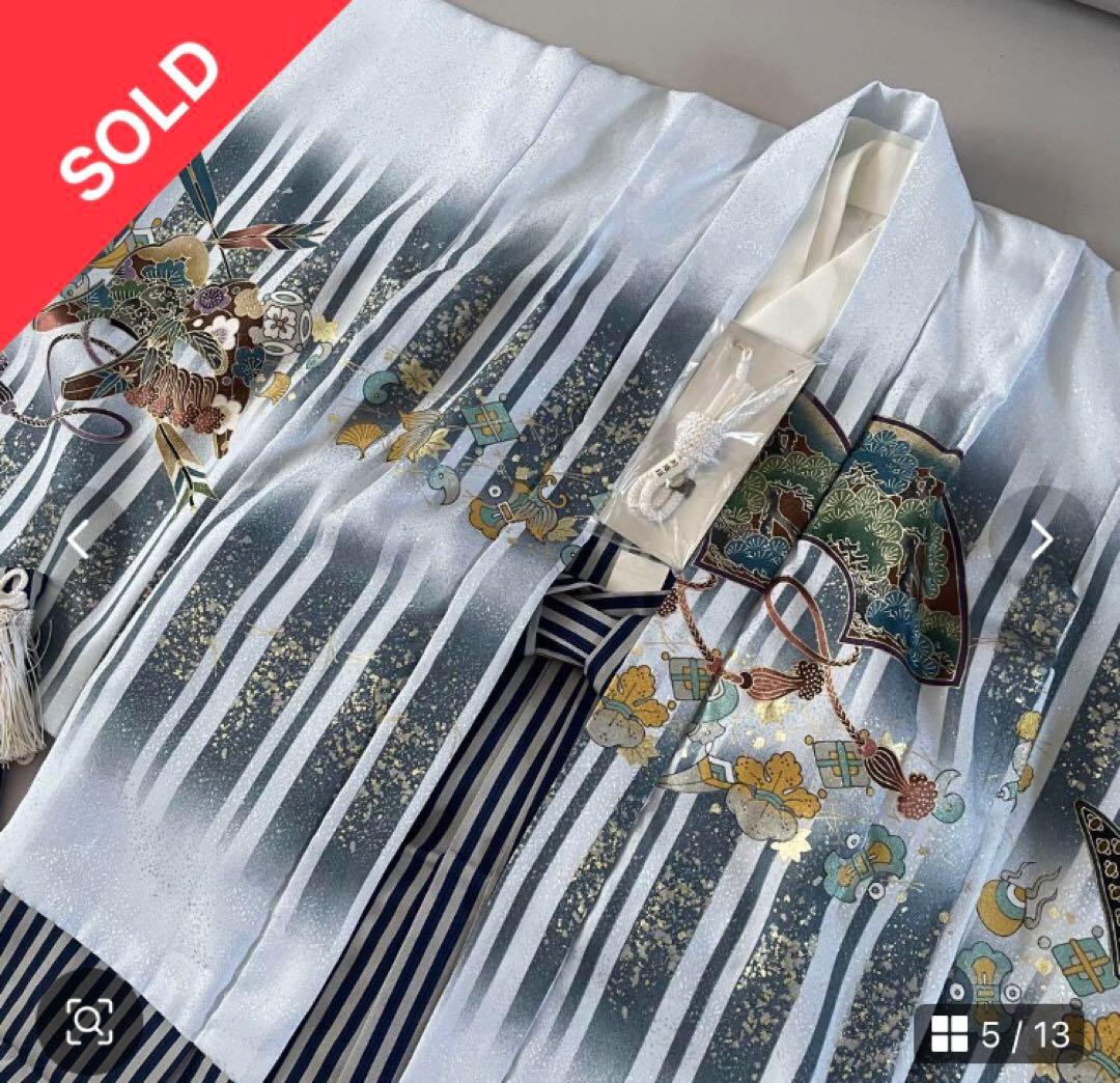 美品　七五三　5歳　羽織　袴セット