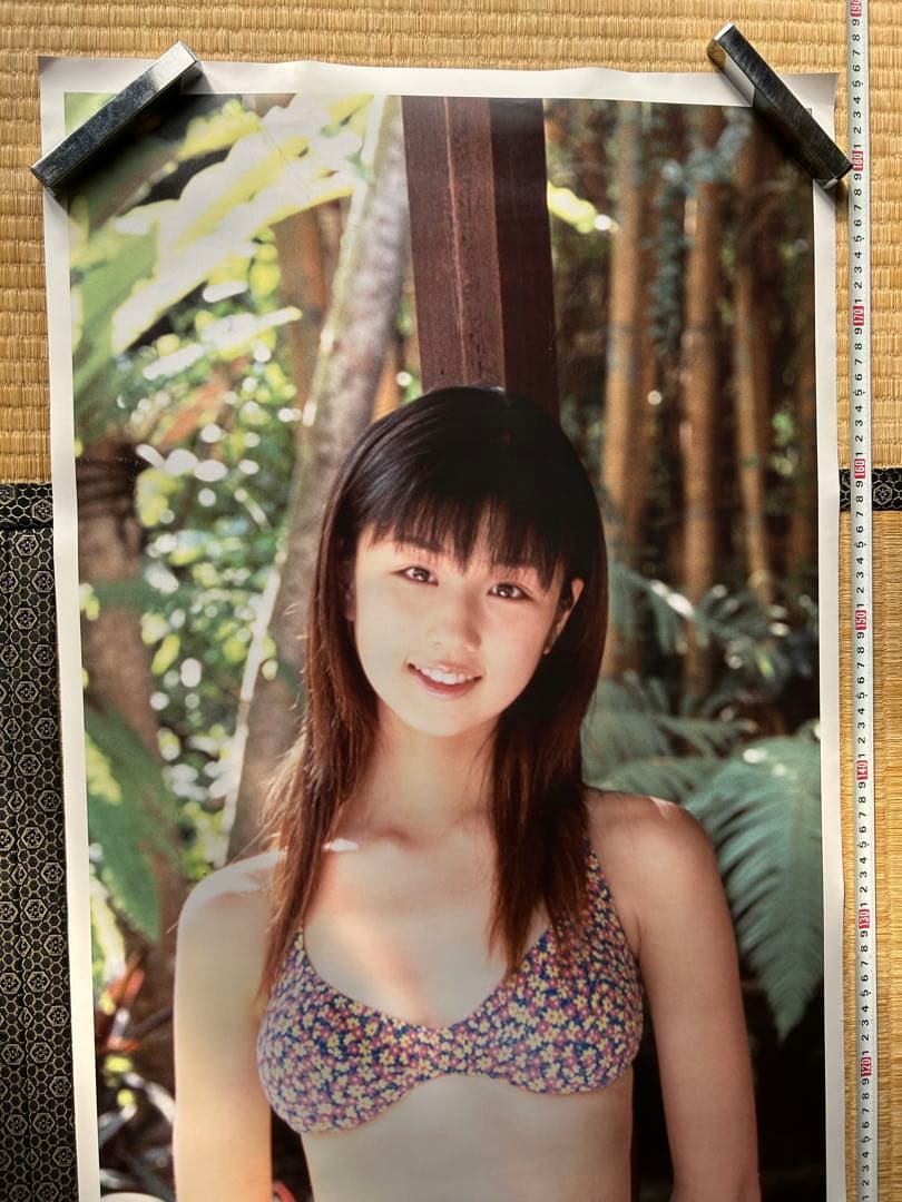 小倉優子 等身大 水着 ポスター アイドル 当時物 約182cm×50cm