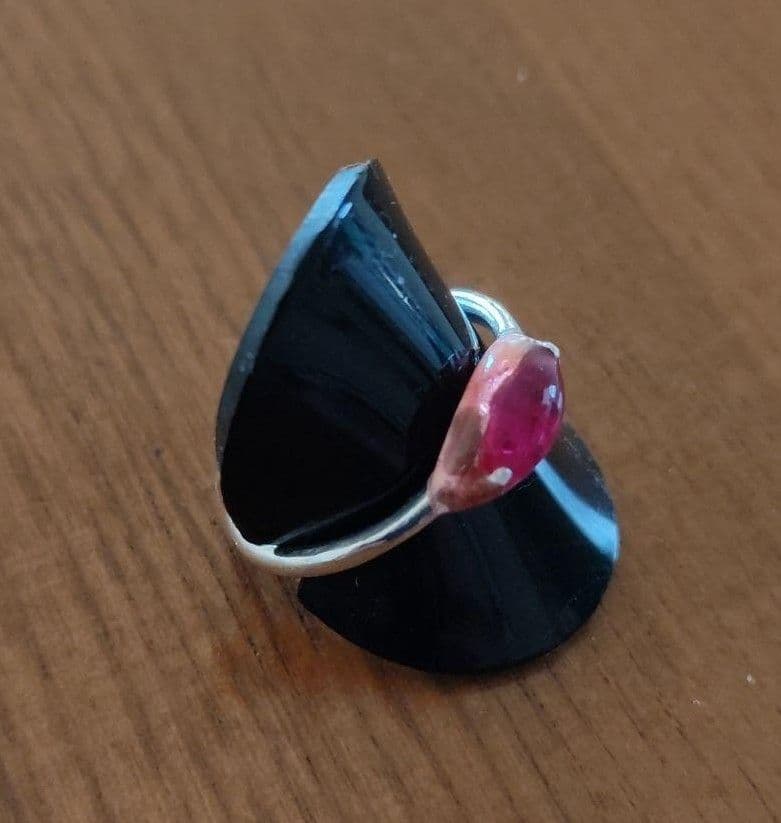 ☆特別値下げ☆ハンドメイド一点物 シルバー(純銀) カジュアルリング 14号