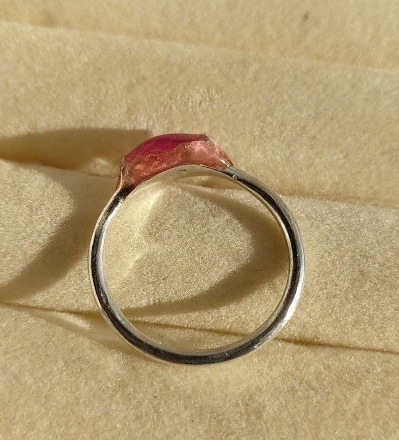 ☆特別値下げ☆ハンドメイド一点物 シルバー(純銀) カジュアルリング 14号