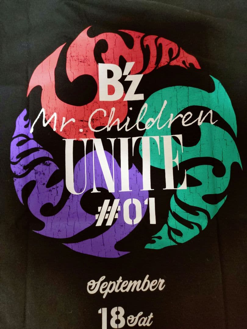 【一回着用】【美品】【Lサイズ】【B'z✖Mr.Children】【UNITE】