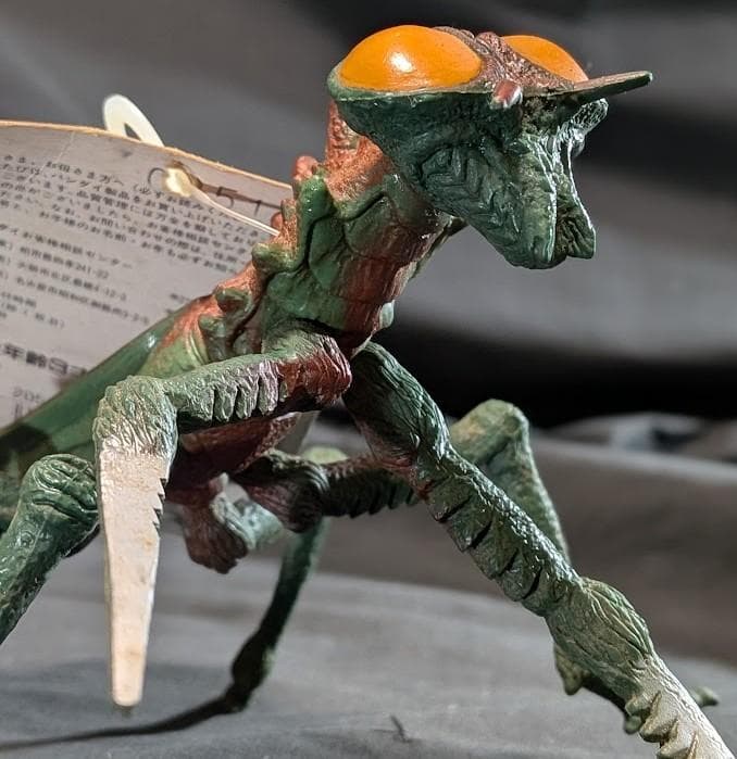 カマキラス「ゴジラの息子」登場怪獣（バンダイ）タグ付 ソフビフィギュア