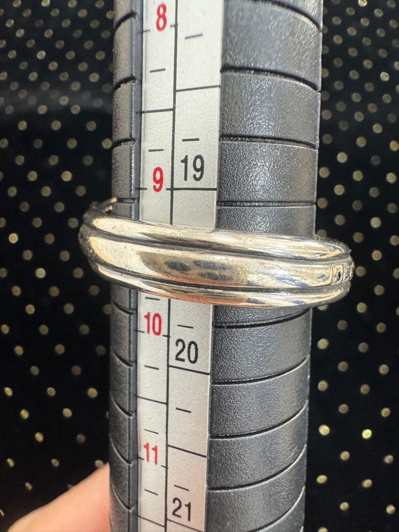 蛇デザイン シルバー925リング 22号