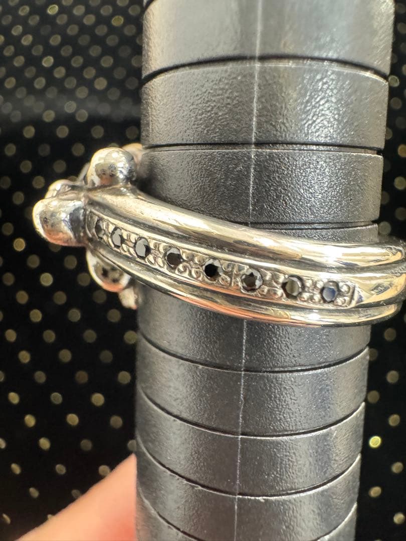 蛇デザイン シルバー925リング 22号