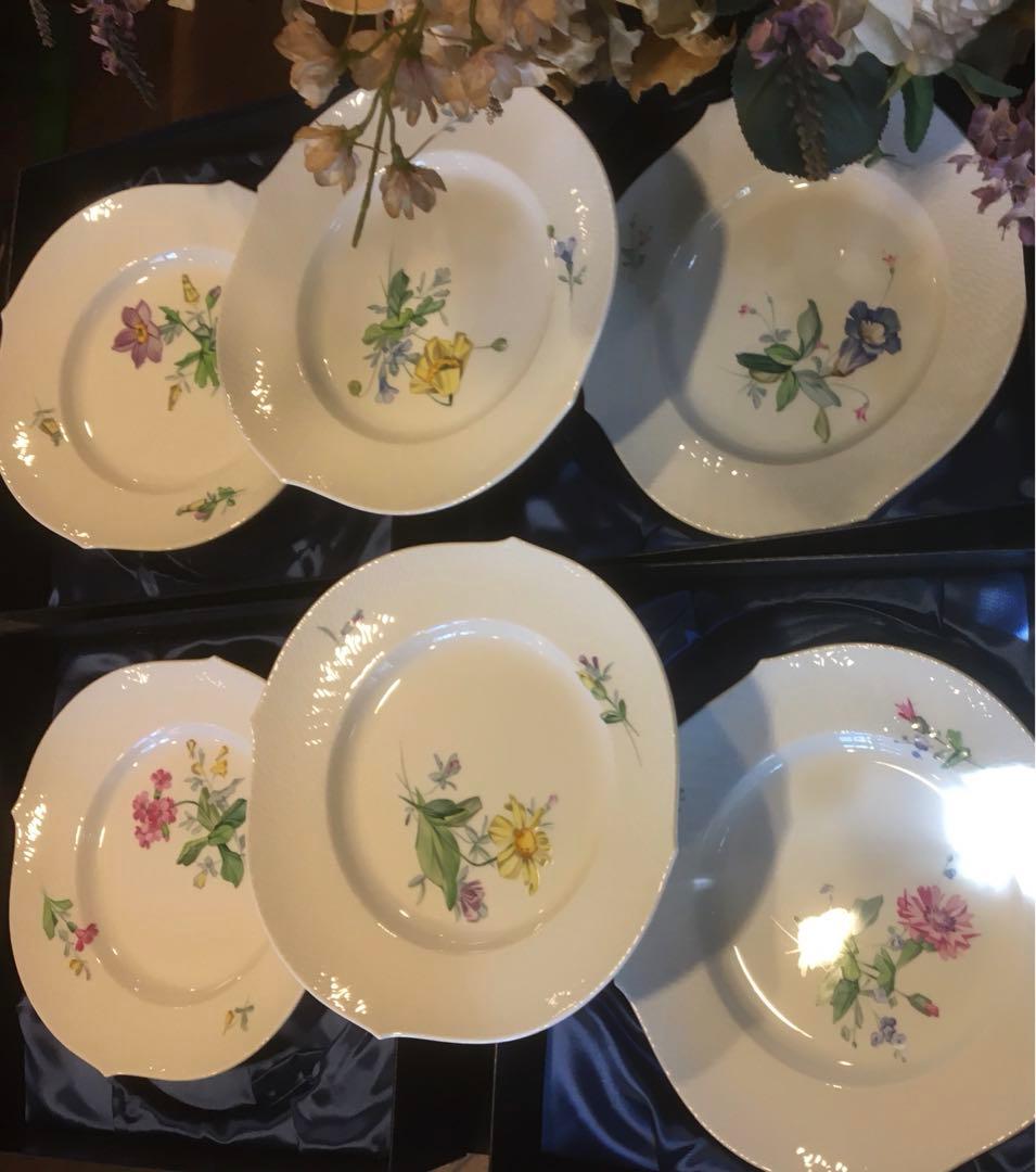 5種類⭐️マイセン⭐️アルペンフローラプレート