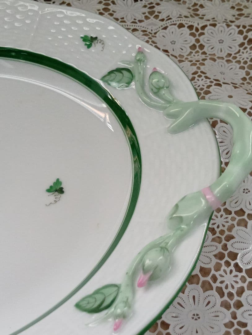 Herend　ヘレンド　ウィーンの薔薇 持ちて付プレート