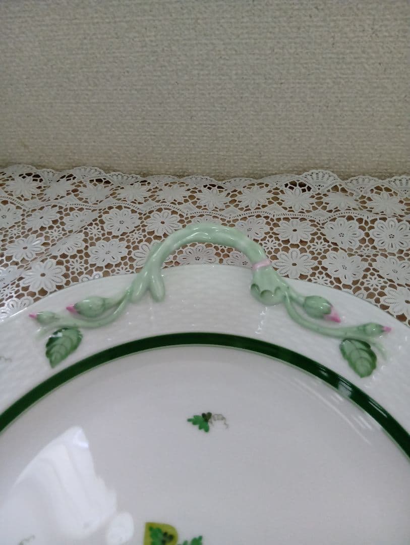 Herend　ヘレンド　ウィーンの薔薇 持ちて付プレート