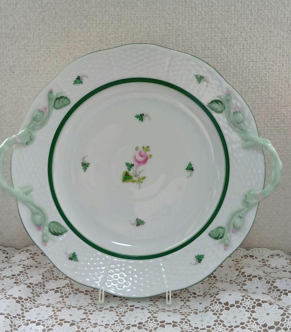 Herend　ヘレンド　ウィーンの薔薇 持ちて付プレート