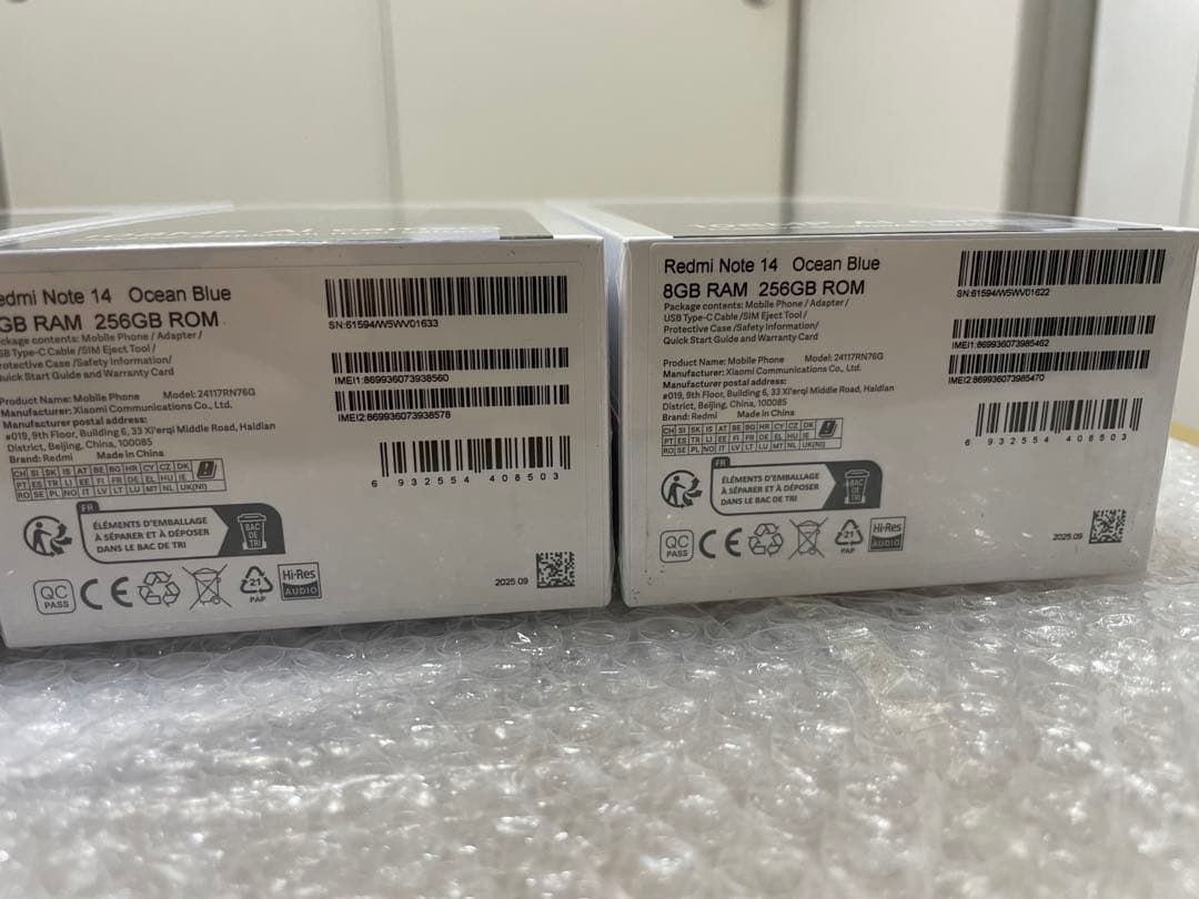 Redmi Note 14 108MP AIカメラ 4台セット