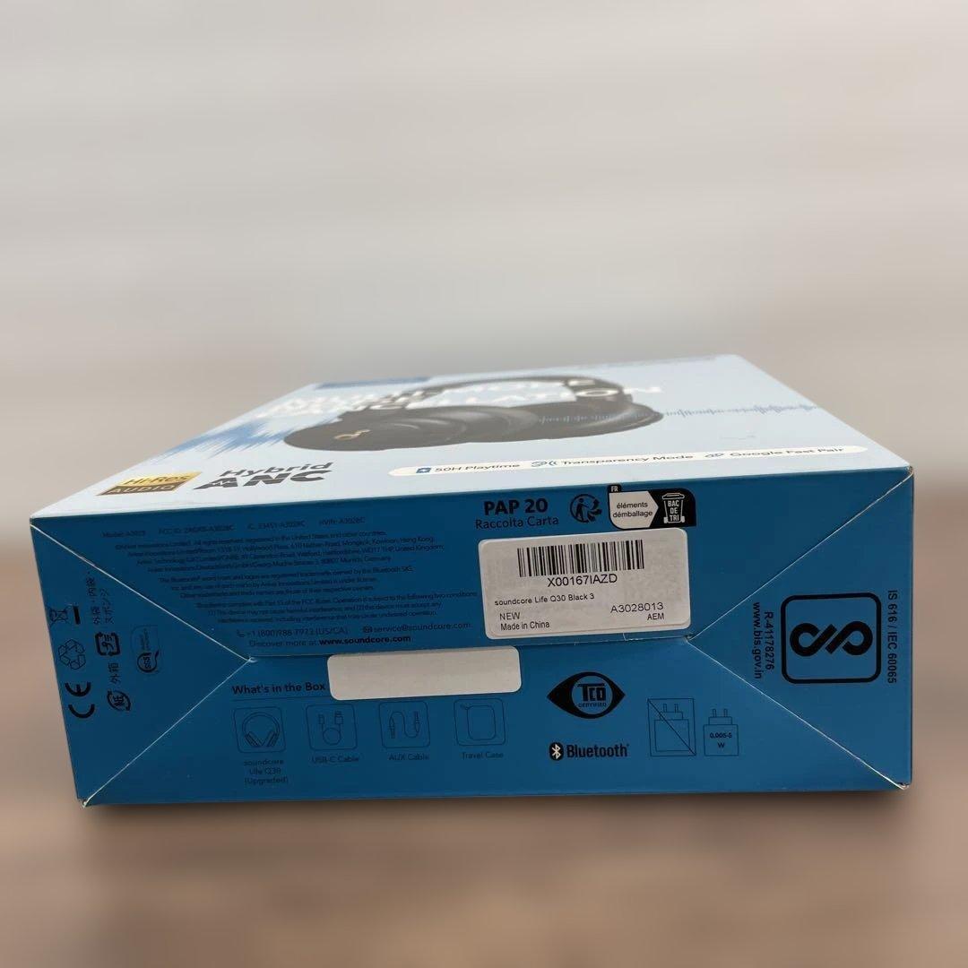 12076AnkerSoundcoreLifeQ30第2世代ワイヤレスヘッドホン