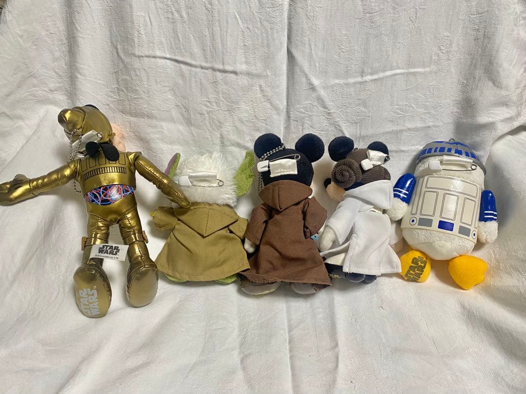 スター・ウォーズ ディズニー ぬいぐるみバッチ　5体セット
