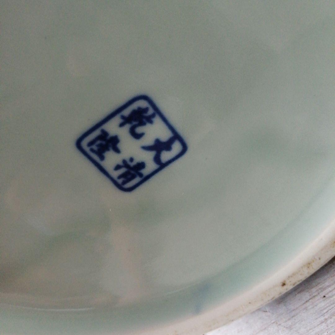 伊万里　染付鯉図手桶　18.5cm　大正～昭和中期