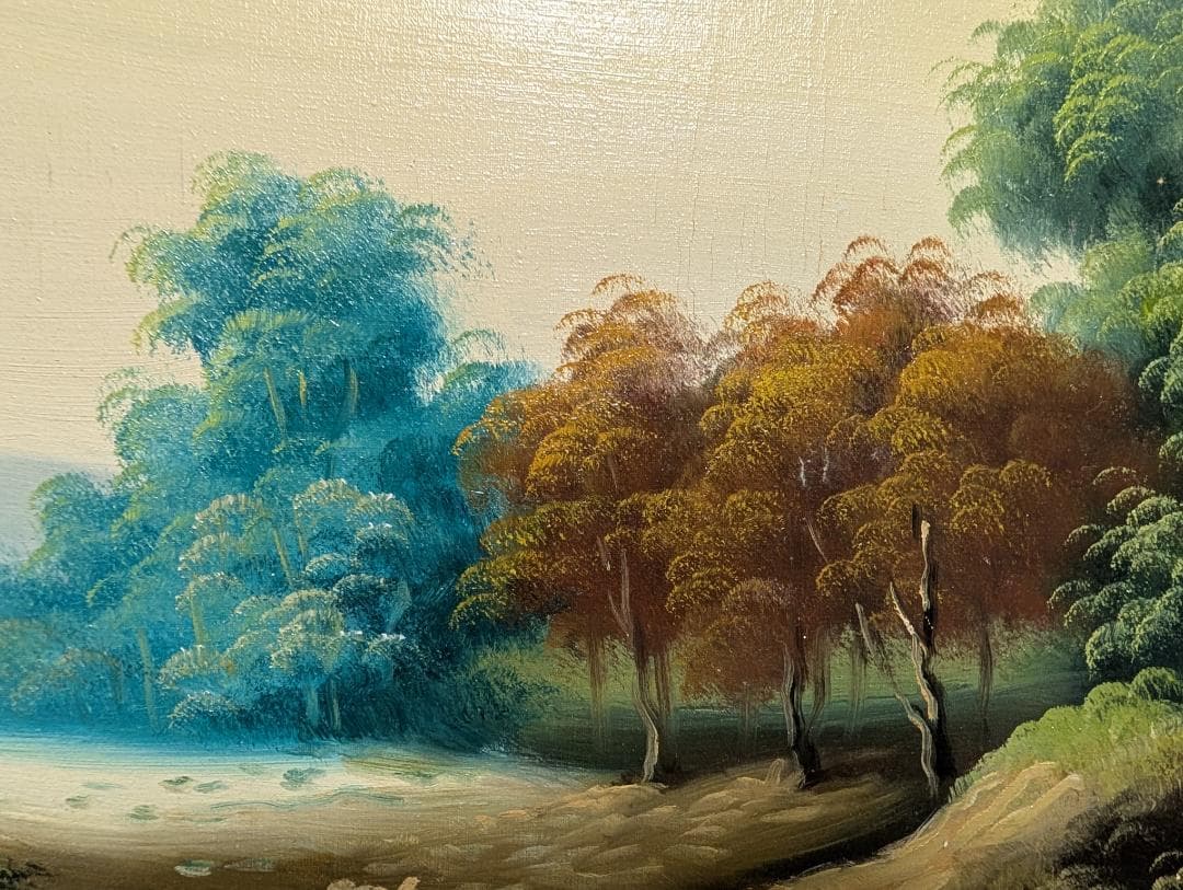 油絵　油彩　風景画　美術品　インテリア