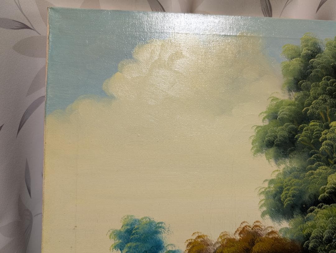 油絵　油彩　風景画　美術品　インテリア