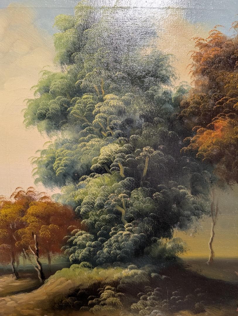 油絵　油彩　風景画　美術品　インテリア