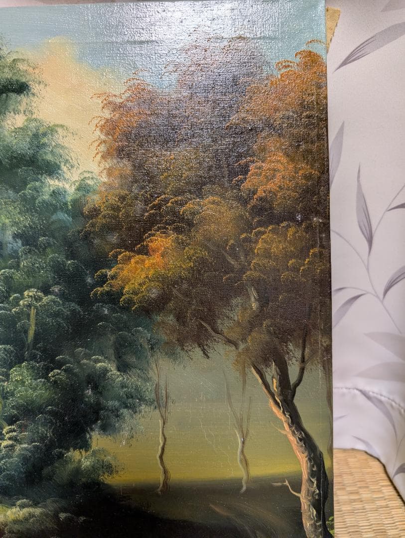 油絵　油彩　風景画　美術品　インテリア