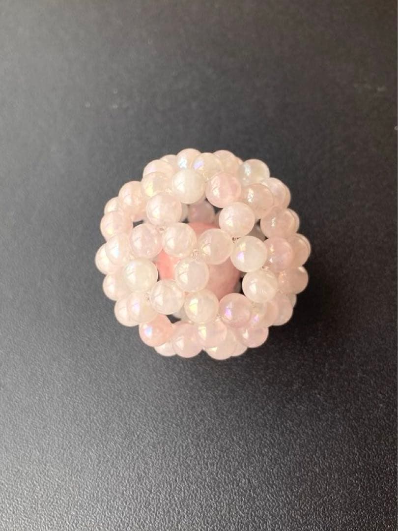 水琴鈴入りフラーレン　ピンクオーラ(6mm)