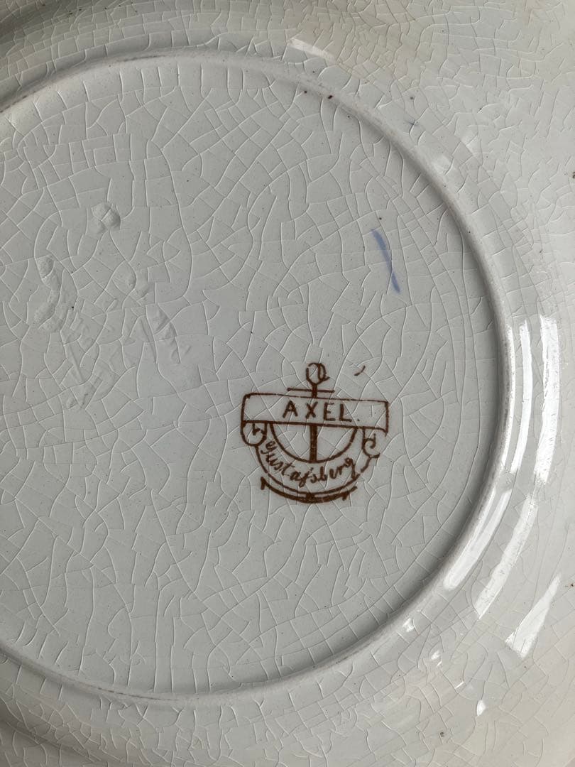 オールドグスタフスベリ　プレート2枚セット WEXIO&AXEL　鳥　花