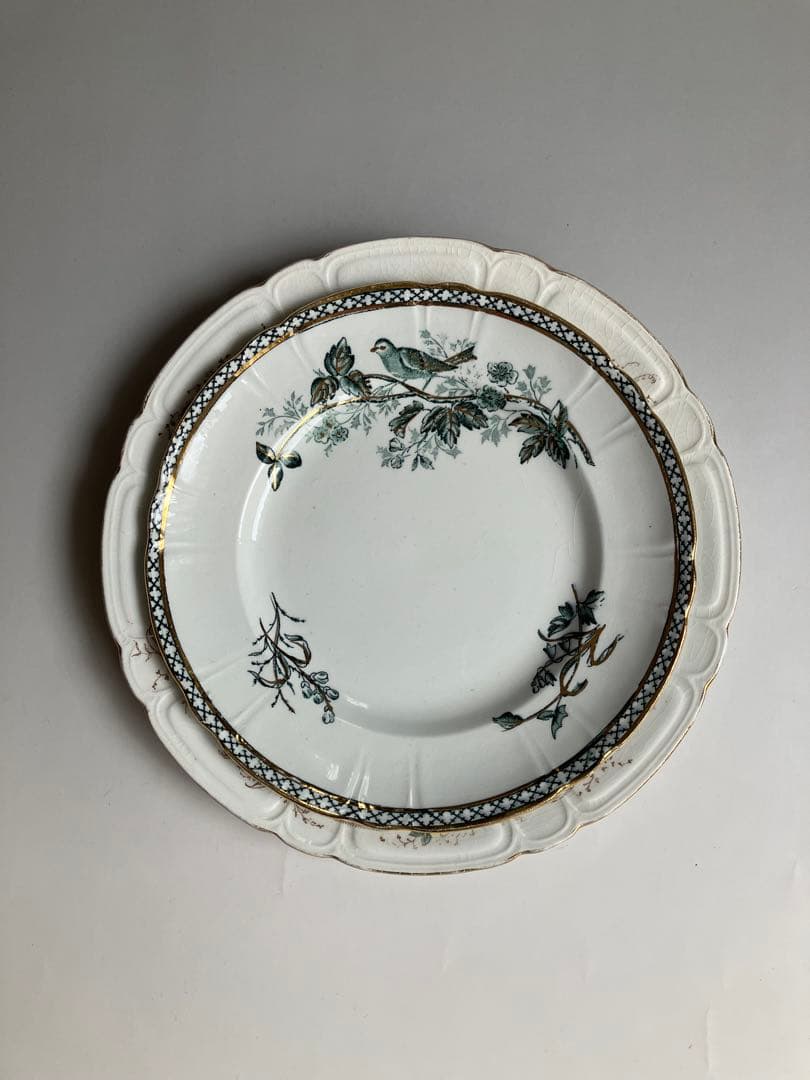 オールドグスタフスベリ　プレート2枚セット WEXIO&AXEL　鳥　花