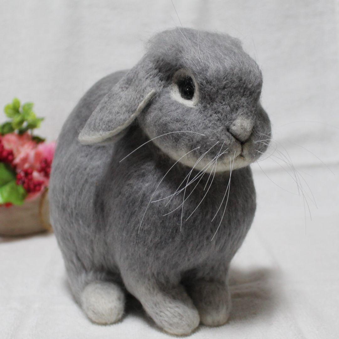 のばたさま専用 羊毛フェルト オーダー「リアルで可愛いうさぎちゃん」