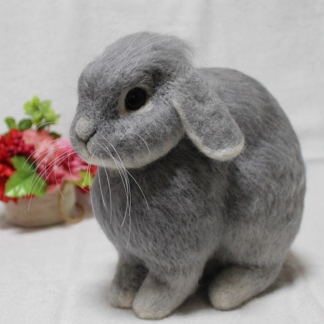 のばたさま専用 羊毛フェルト オーダー「リアルで可愛いうさぎちゃん」