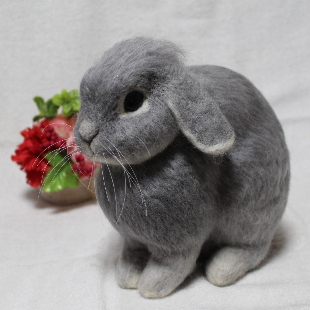 のばたさま専用 羊毛フェルト オーダー「リアルで可愛いうさぎちゃん」