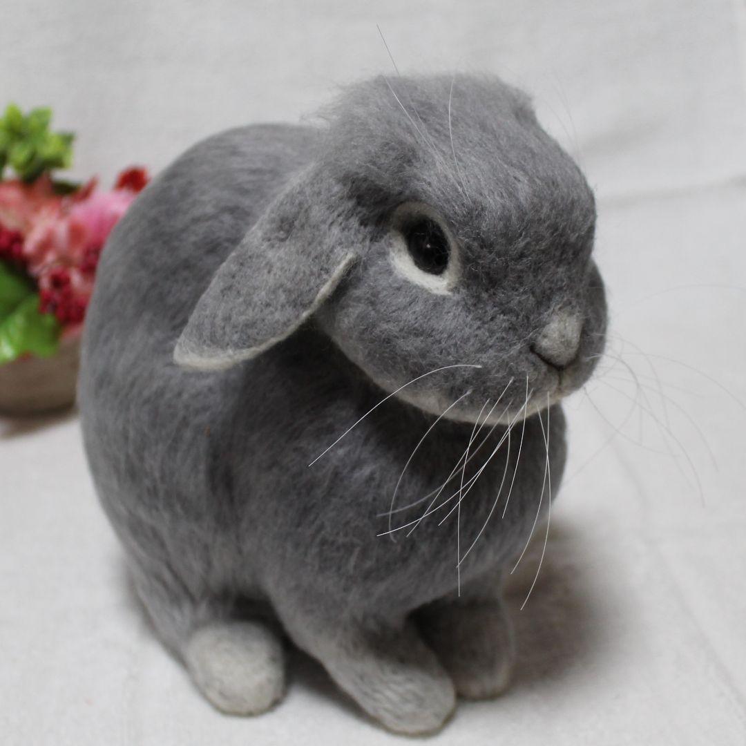 のばたさま専用 羊毛フェルト オーダー「リアルで可愛いうさぎちゃん」