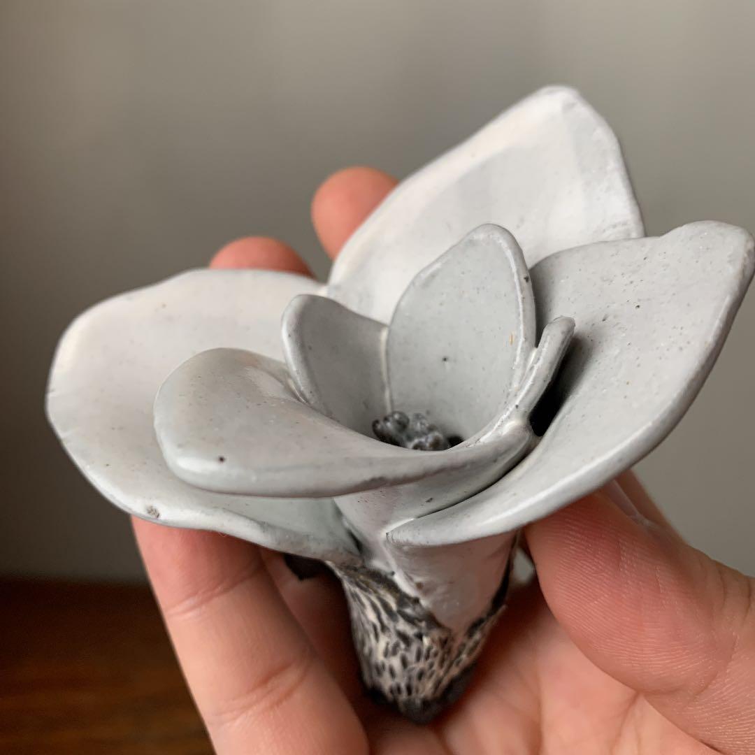 妻の作った　白木蓮　マグノリア　陶芸