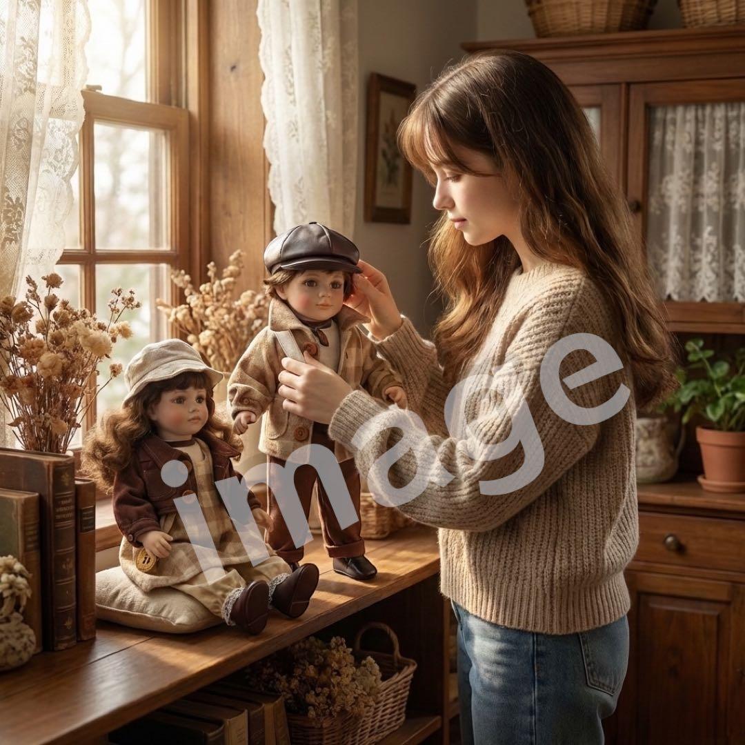 希少 Reinart Faelens ドール ペアセット 約50cm RF