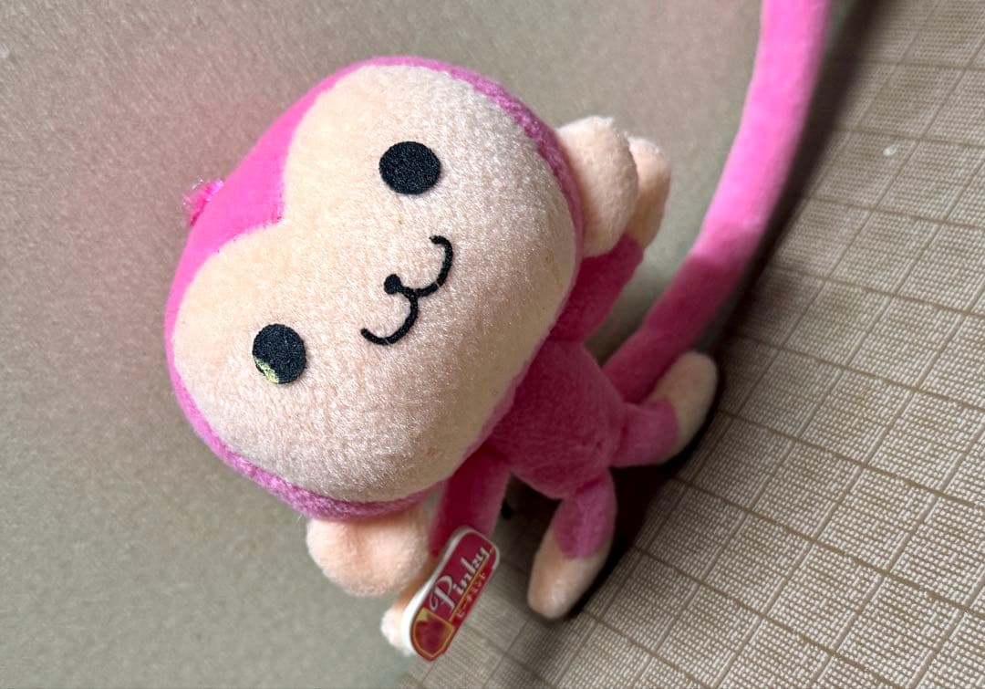 当時物 ピンキーモンキー ぬいぐるみ マスコット　キーホルダー さる