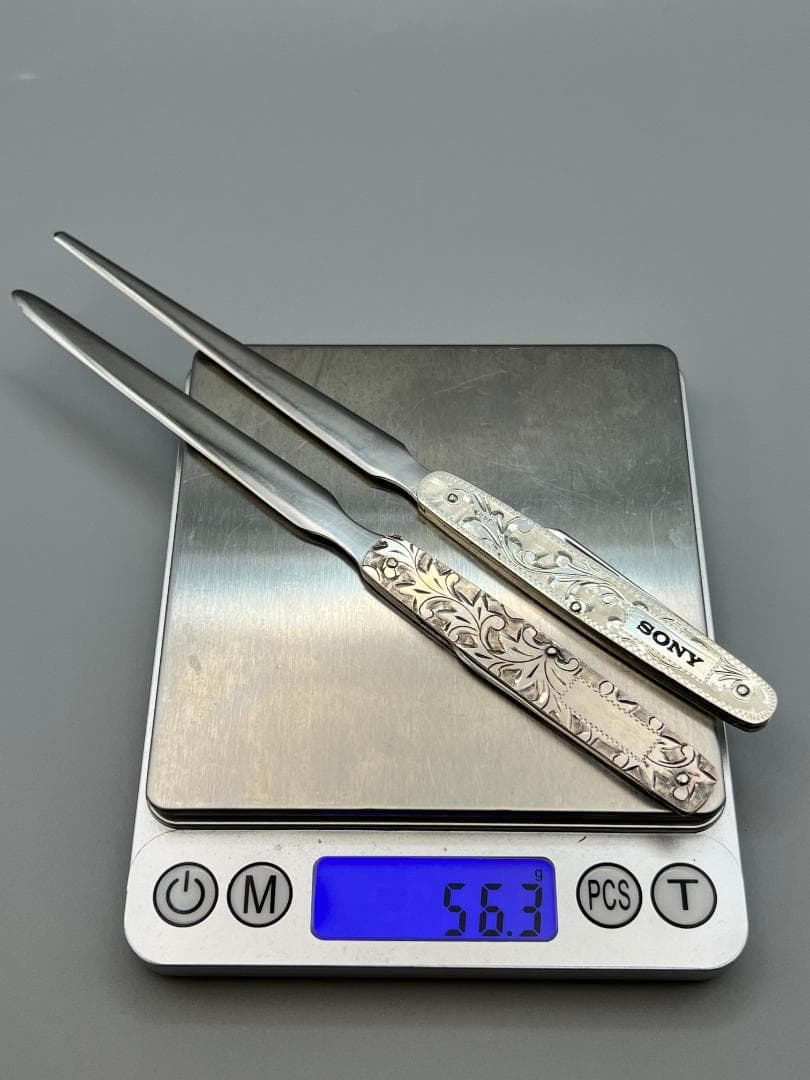 STERLING　SILVER 　刻印　藤本ナイフ　彫金　ペーパーナイフ　２本