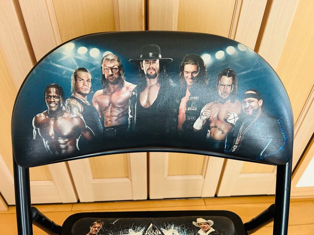 【激レア！】WWE レッスルマニア25 大会記念 非売品 パイプイス WWF