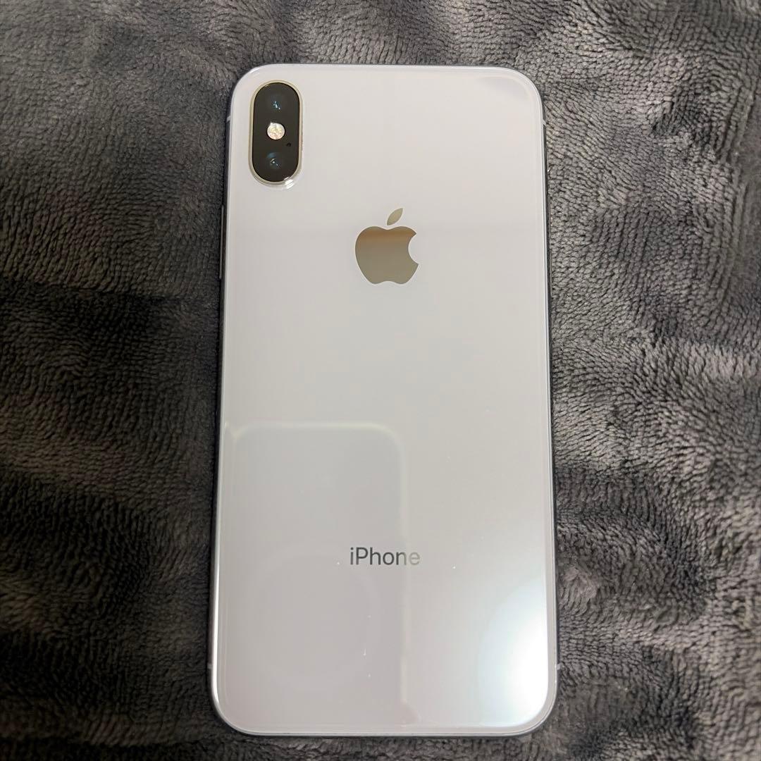 Apple iPhone X 64GB シルバー SIMフリー スマホ