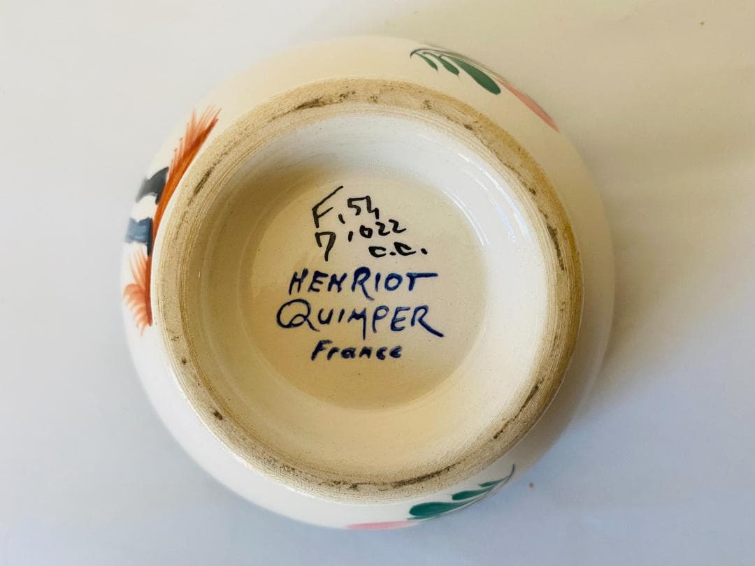 フランス　カンペール焼 ヴィンテージ　小鉢　4点セット