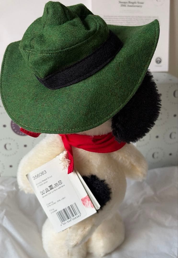 世界限定　スヌーピー ビーグル・スカウト50周年記念モデル　シュタイフ