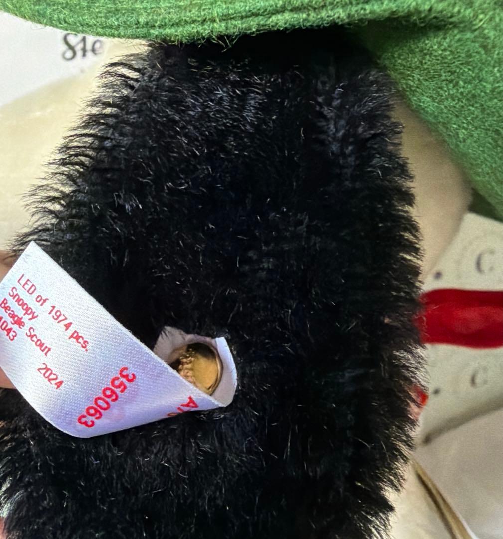 世界限定　スヌーピー ビーグル・スカウト50周年記念モデル　シュタイフ