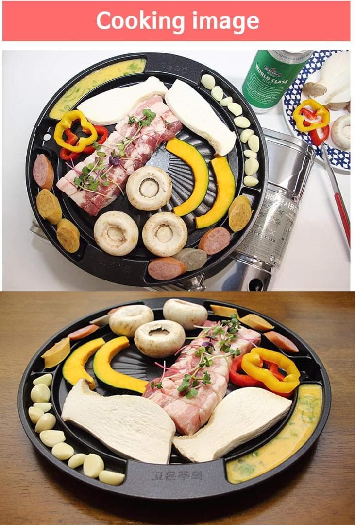 焼肉プレート 鉄板焼き 直火式 グリルパン 焦げ付き防止 コーティング 丸型