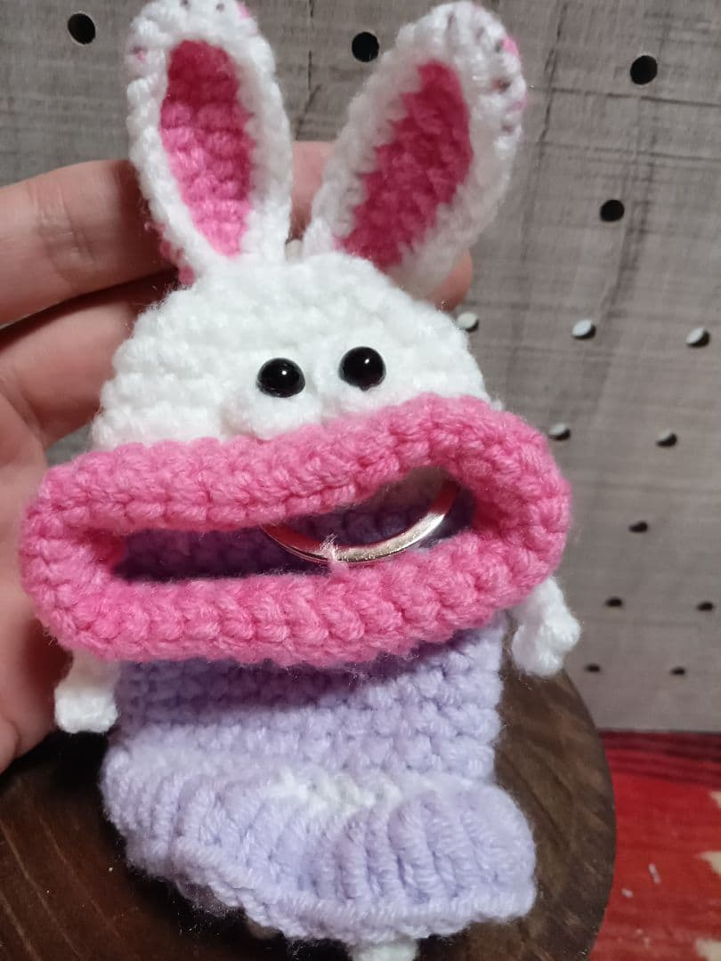 鳥トレイ　うさぎキーケース　うさぎ