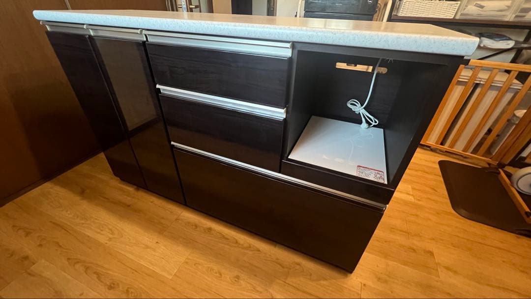 【送料込み】ニトリ キッチンカウンター アルミナ2 140CT 幅140cm