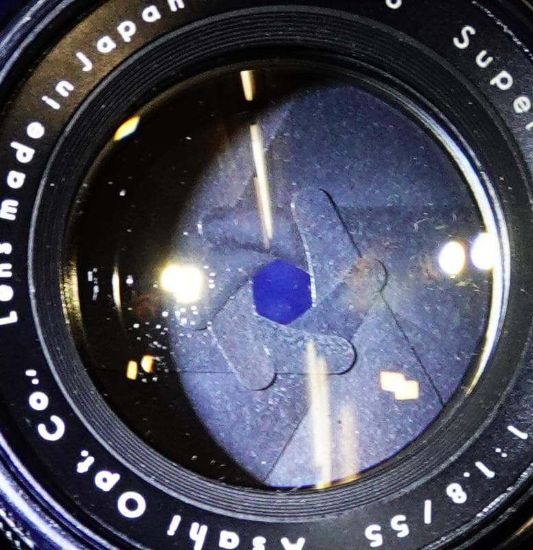 810186　フレア出現！貴重　前期型Super-Takumar　F1.8/55