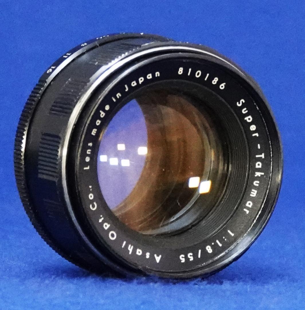 810186　フレア出現！貴重　前期型Super-Takumar　F1.8/55