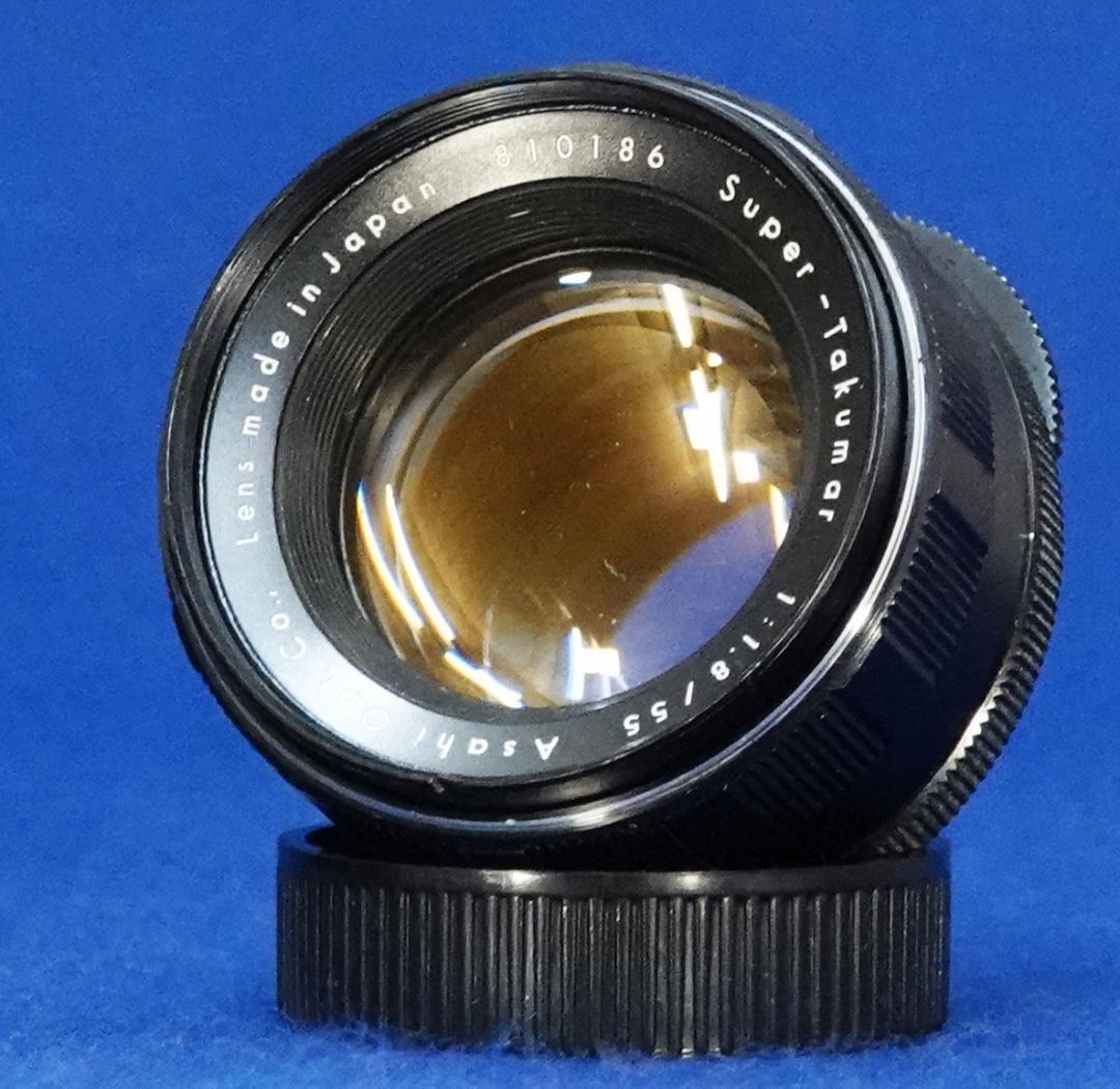 810186　フレア出現！貴重　前期型Super-Takumar　F1.8/55