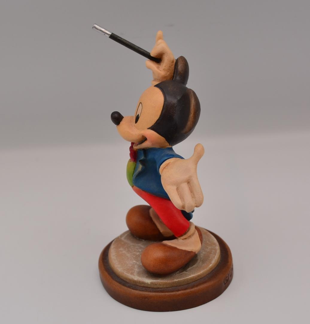 ミッキー＆ミニー　アンリ　ANRI　限定品　木彫り　イタリア　箱付　高さ11ｃｍ
