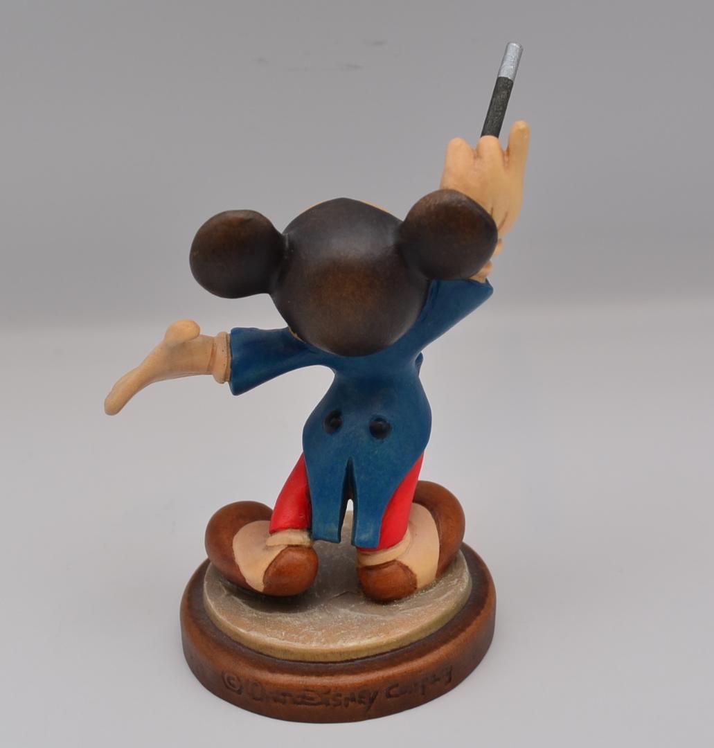 ミッキー＆ミニー　アンリ　ANRI　限定品　木彫り　イタリア　箱付　高さ11ｃｍ