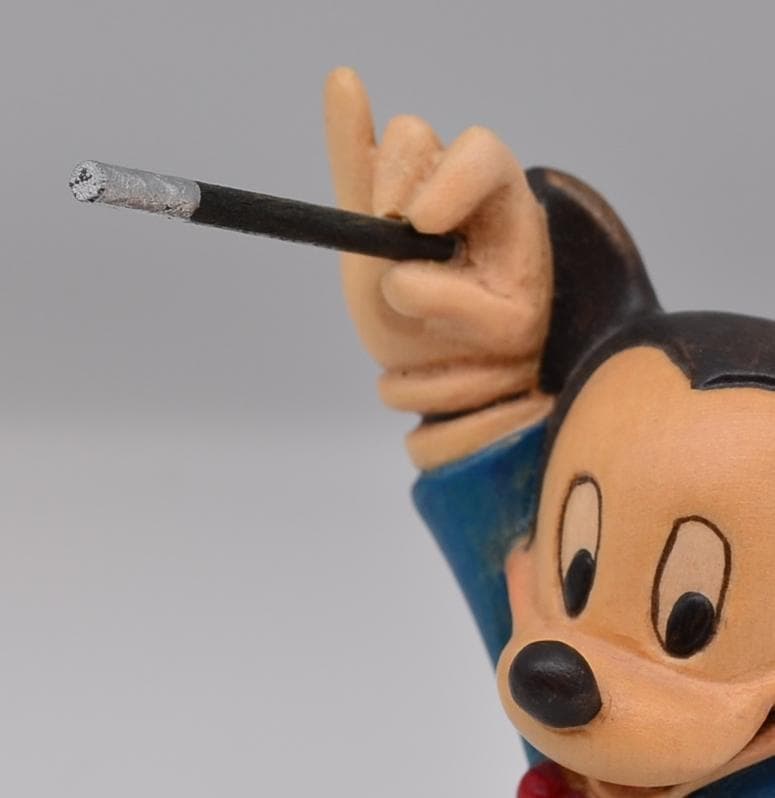 ミッキー＆ミニー　アンリ　ANRI　限定品　木彫り　イタリア　箱付　高さ11ｃｍ